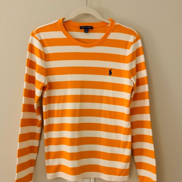 Polo Ralph Lauren Tops - Polo Ralph Lauren Striped Crew Neck Sz XL